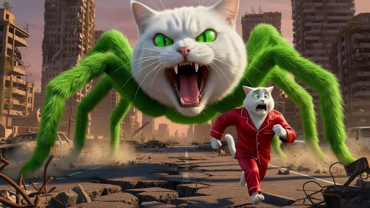 🙀Kitten vs Venomous Spider: Unexpected Curse & Big Trouble! AI Cat Story 🕷️