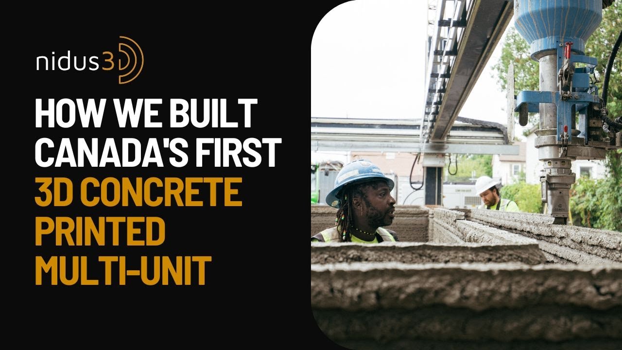 How nidus3D Built Canada’s First 3D Concrete Printed Multi-Unit