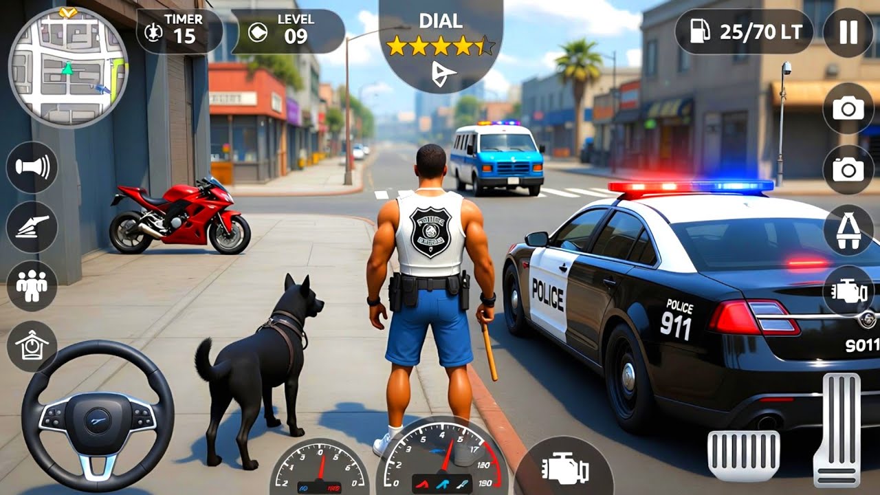 Police Car Chase Simulator 3D - Real City Cop Pursuit Goes Insane Android Gameplay ✴️