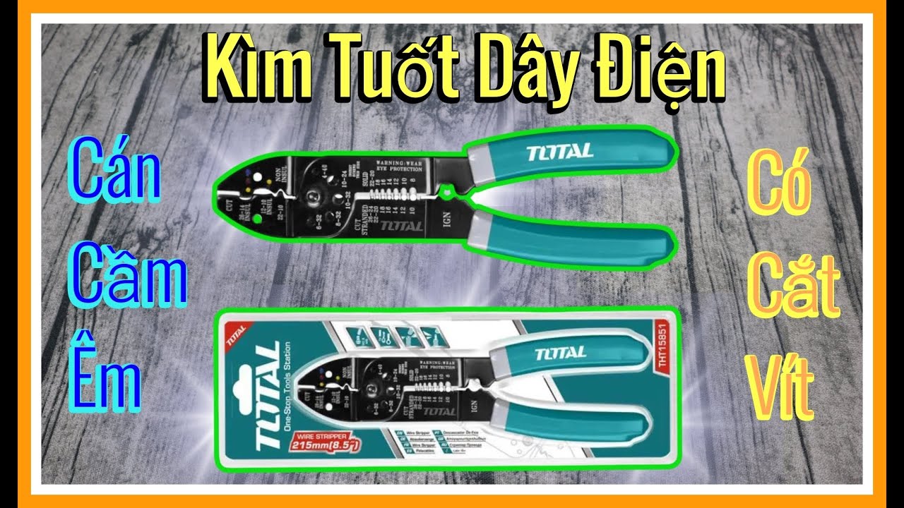 Kìm Tuốt Dây Điện TOTAL THT15851 – Bí Quyết Làm Việc Hiệu Quả Cho Thợ Điện