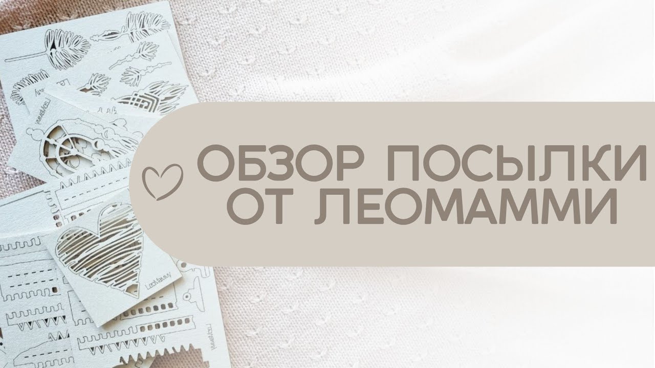 #Обзор июньской посылки от Леомамми / Много чипборда и классные заготовки