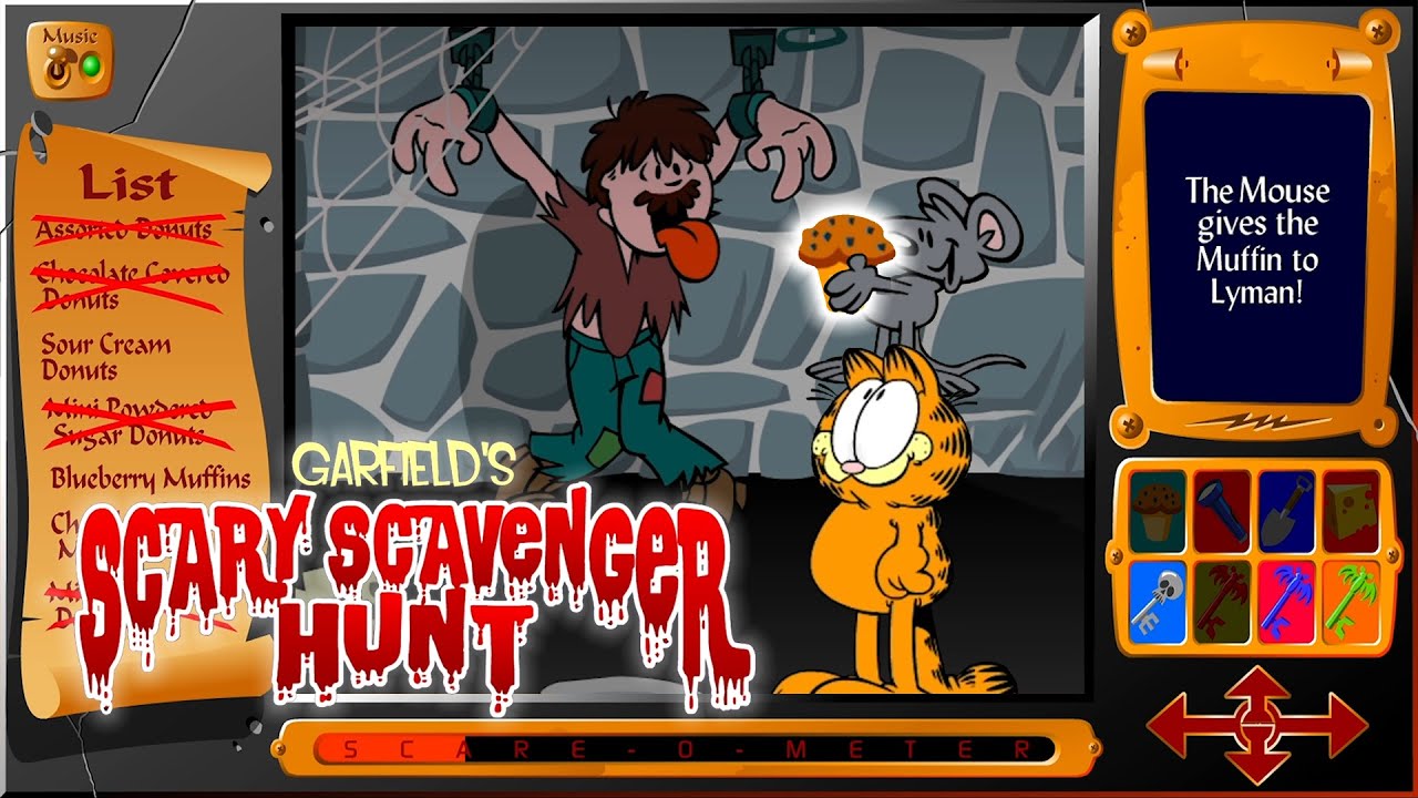 Garfield's Scary Scavenger Hunt (Full Game)