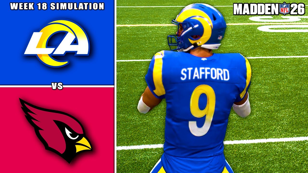 Rams vs Cardinals Week 18 Simulation (Madden 26)