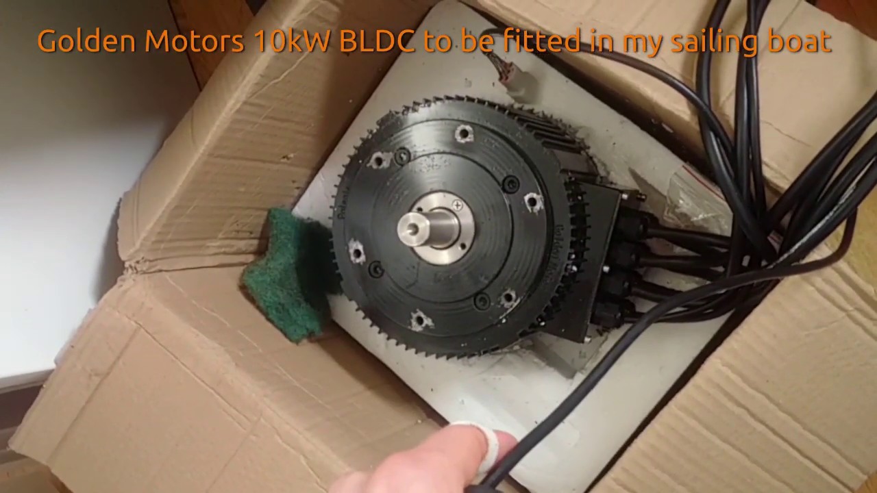 Golden Motors 10kW BLDC home test