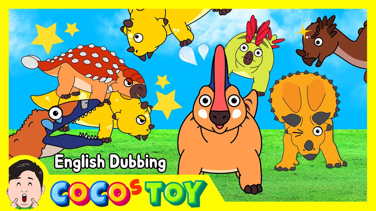 50minㅣEn Dubbing｜A collection of 5 stories about dinosaur fights｜kidstoon, dinosaur names｜CoCosToy