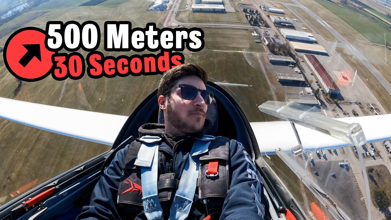 500 Meters in 30 Seconds - WINCH LAUNCH