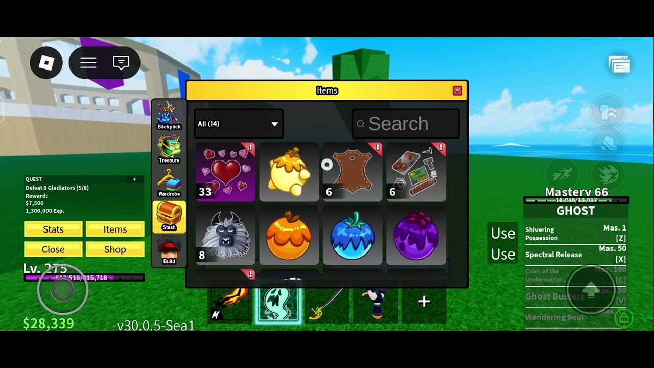 Day 3-i will grind untill I get a dragon or any mythical fruit