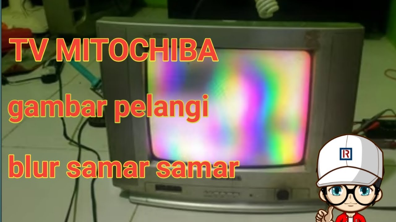 tv cina gambar pelangi