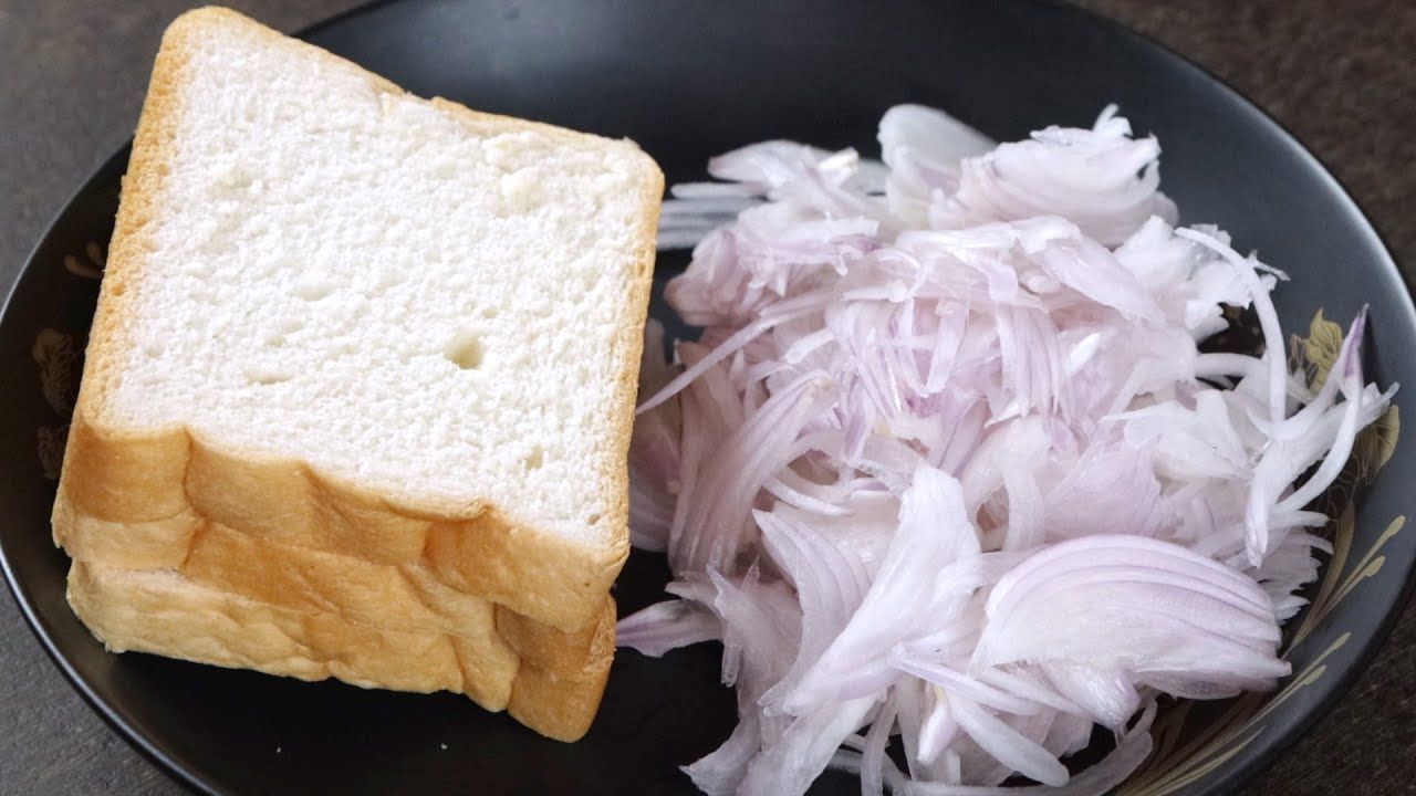 Add Bread to Onion for easy and delicious Snacks | Easy Onion Snacks