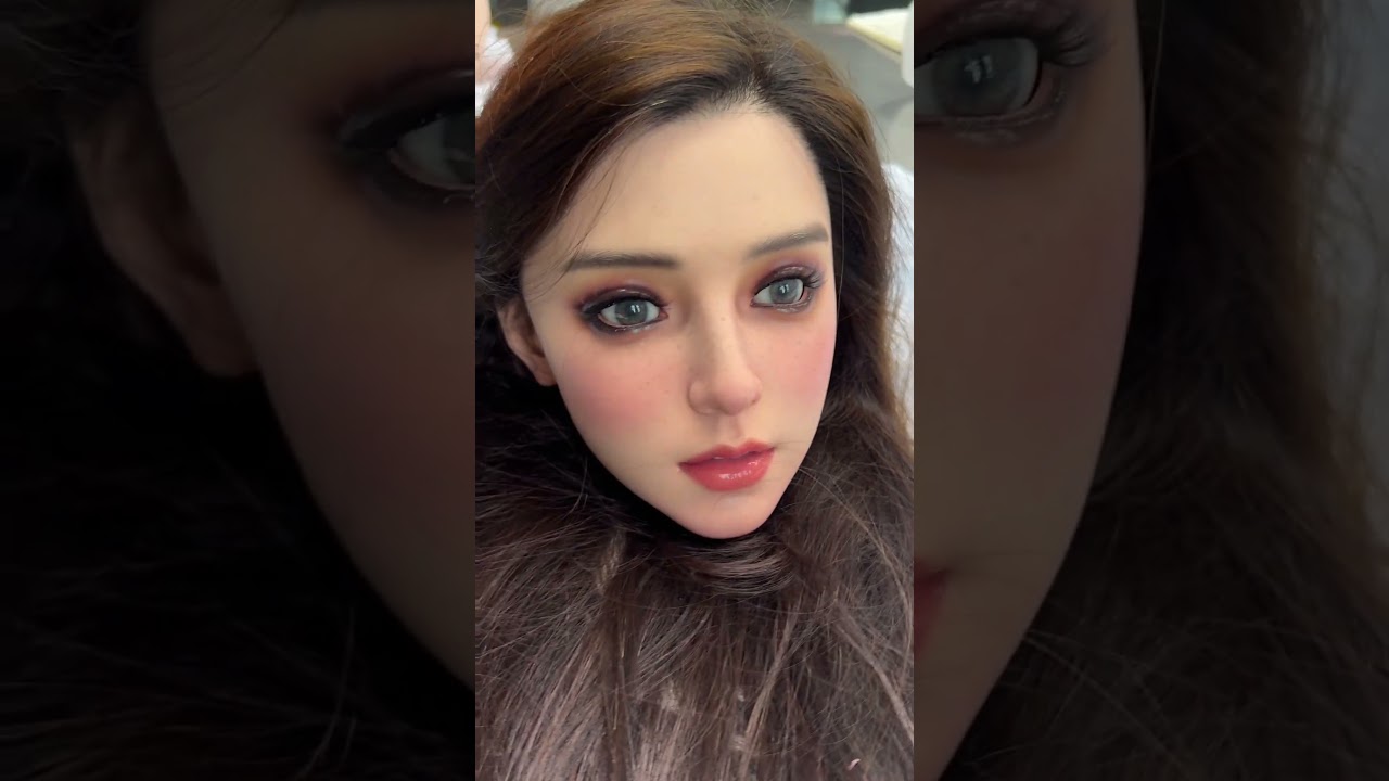 Gynoid Doll Mona with customized freckles and implanted hair #collectibles #cosplay #companiondoll