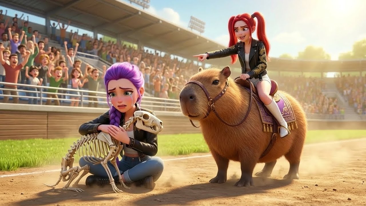 RUMI vs MIRA: Giant CAPYBARA Racing Championship! 🏆 (KPOP Demon Hunters)