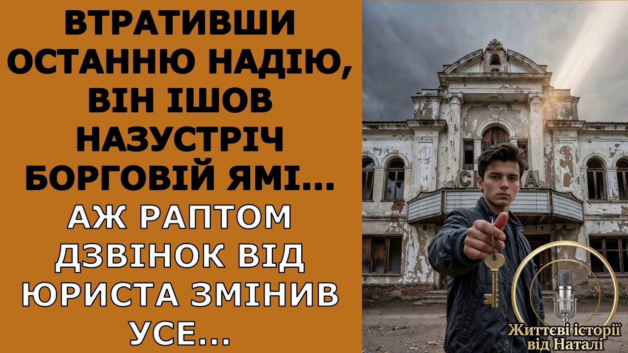 Втративши останню надію, він ішов назустріч борговій ямі... Раптом дзвінок від юриста змінив усе...