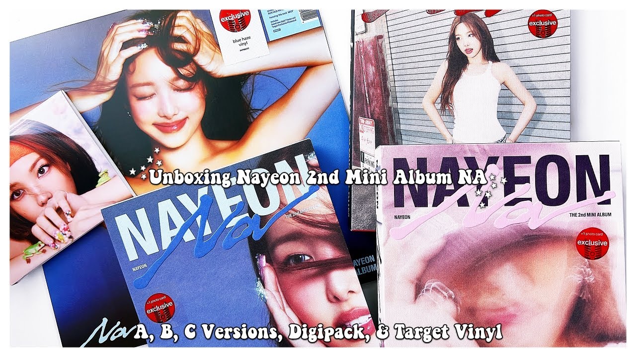 Unboxing Nayeon's Na 2nd Mini ✰ A, B, C, Digipack & Target Exclusive Vinyl