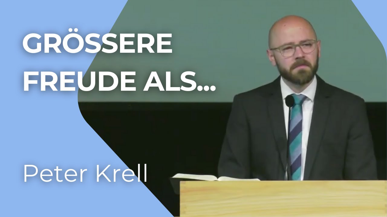 Größere Freude als...| Psalm 4, 8 | Peter Krell