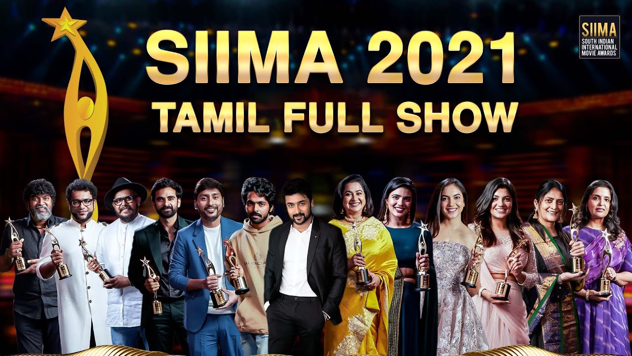 Основное шоу SIIMA 2021, полное мероприятие, тамильский | Сурия, Раадхика, Г. В. Пракаш, Айшвария...