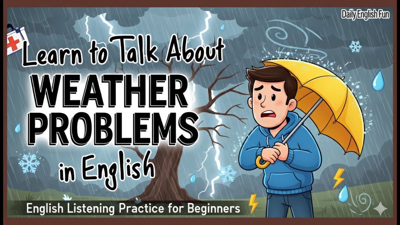 Learn to Talk About Weather Problems ⛈️💨 | English Listening Practice for Beginners