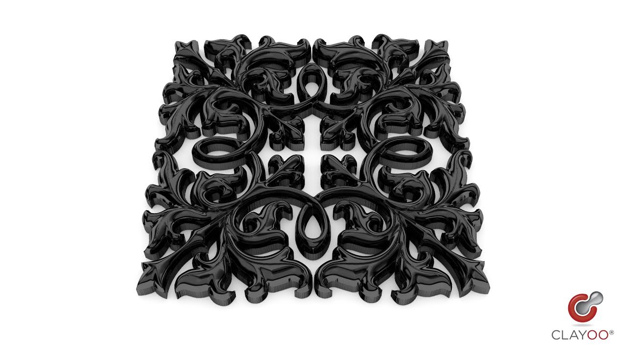Clayoo 2.5 (Emboss) - Victorian Pattern Tutorial