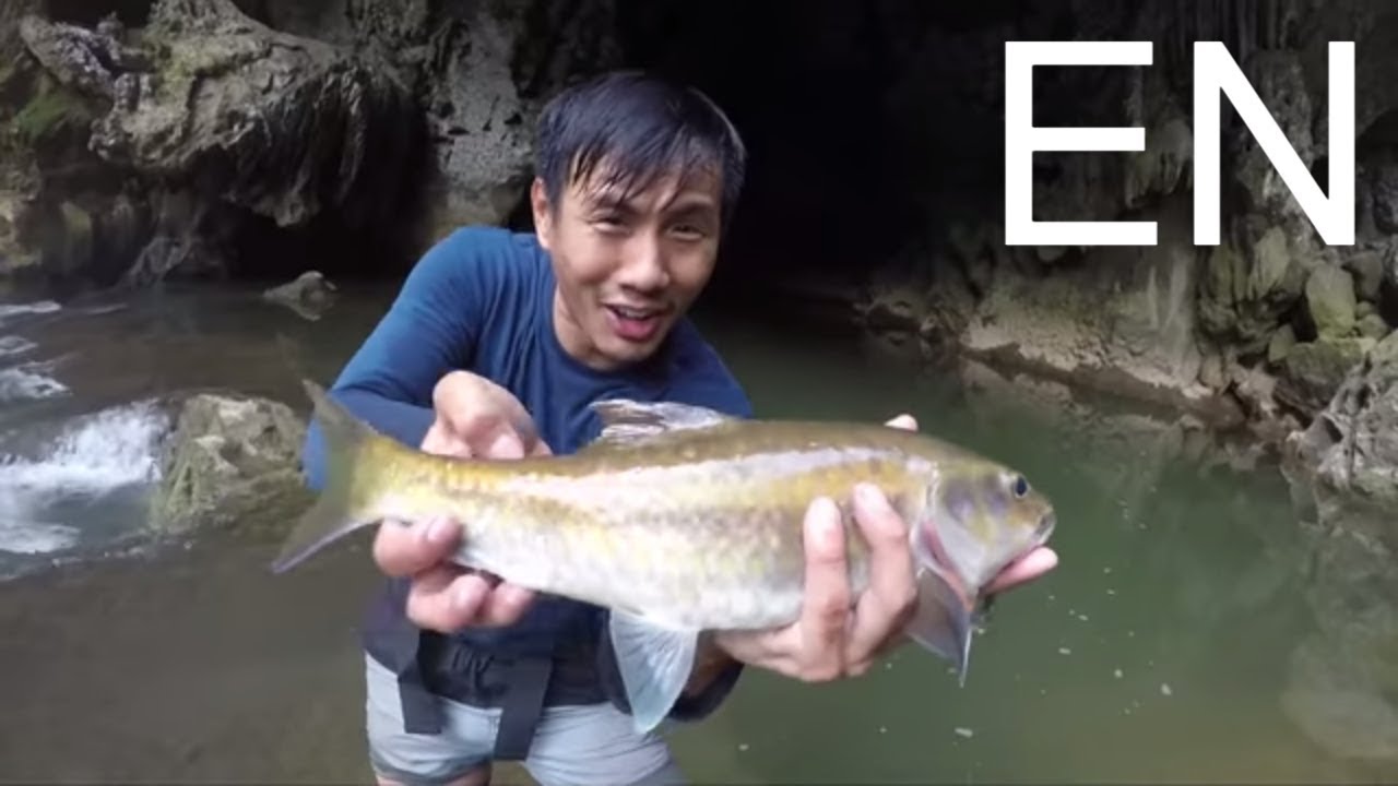 Cave fishing for Mahseer in Thailand