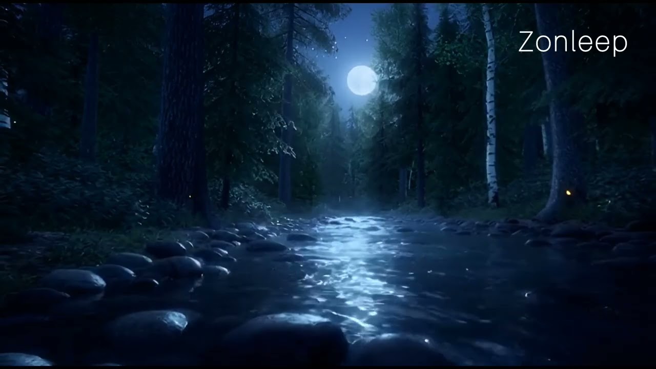 Calming song with the sound of flowing water for a deep sleep#sleepmusic #relaxingmusic #calmnightm