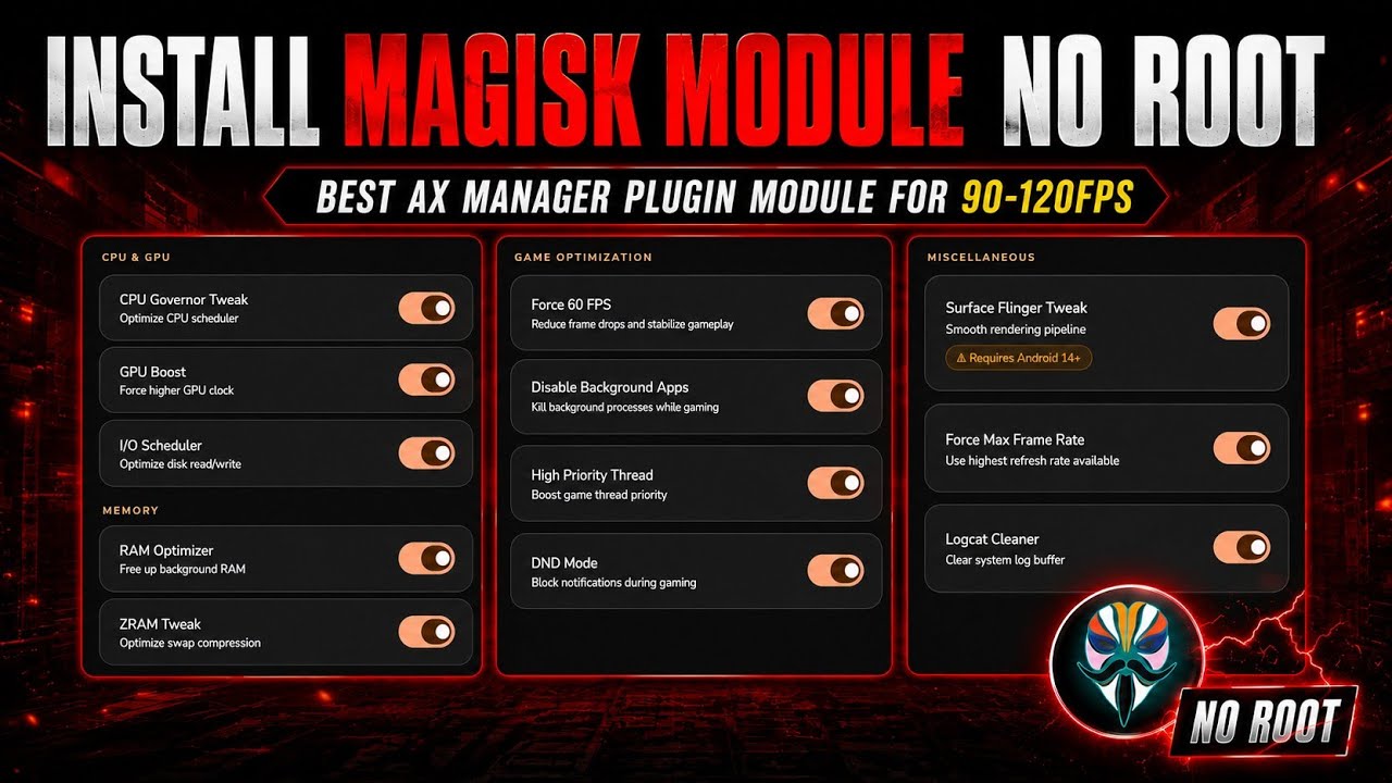 🔥 Установка модуля Magisk для игр на Android 😱 Увеличиваем FPS и производительность (Без Root 2026)