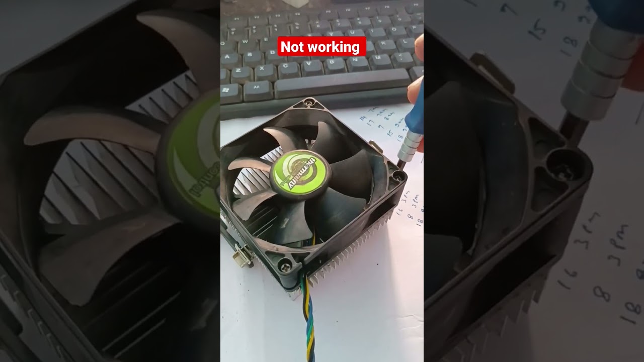 cpu fan not working #shorts