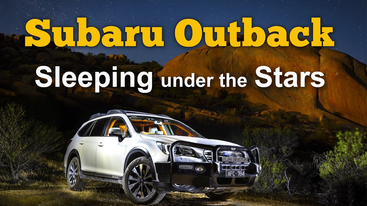 Subaru Outback спит под звездами