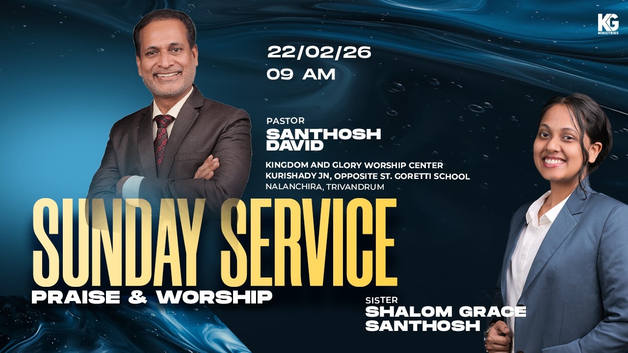 Online Sunday Service LIVE | English & Malayalam | Pastor Santhosh David | 22-02-2026