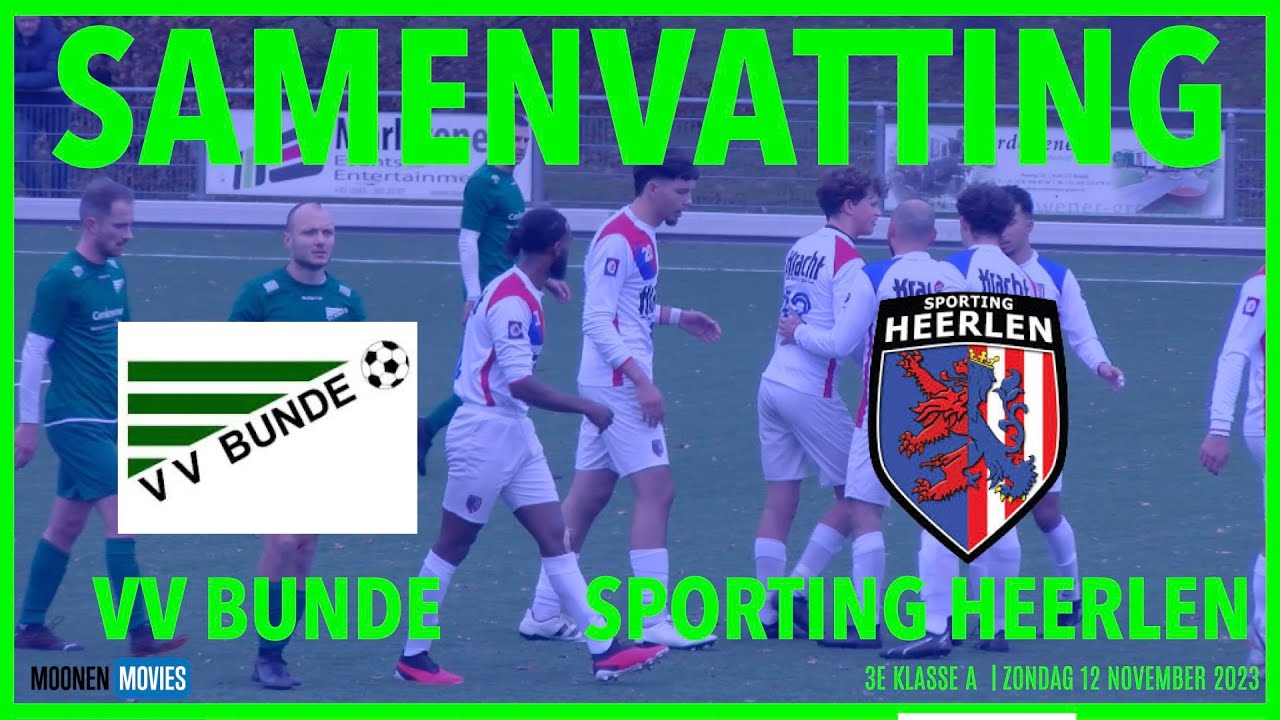 SCHITTERENDE DOELPUNTEN IN DE TOPPER TUSSEN VV BUNDE EN SPORTING HEERLEN