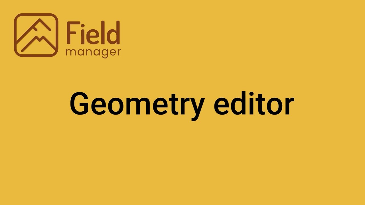 Geometry editor.