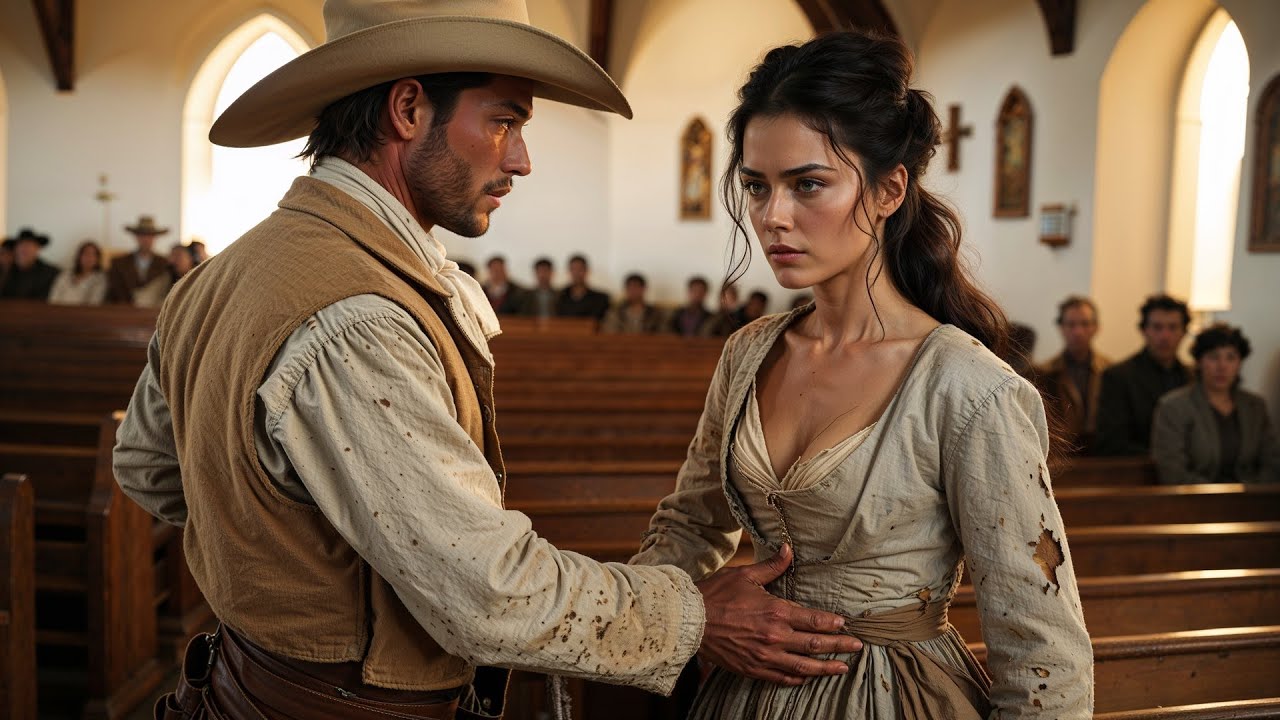 She Walked Into Church With A Torn Dress And Pride, The Cowboy Gave Her His Coat And His Pew