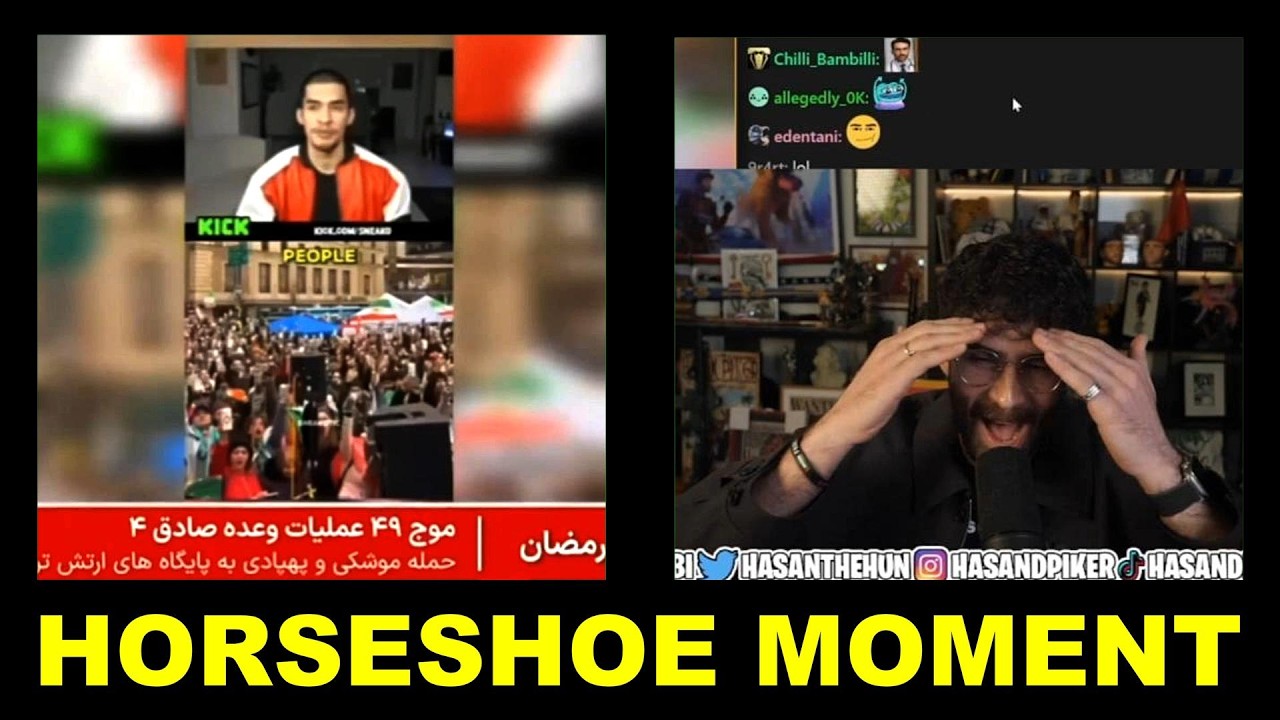 SNEAKO AND HASAN 😂 ON IRANIAN TV 😂 K-I-S-S-I-N-G!!! 😂