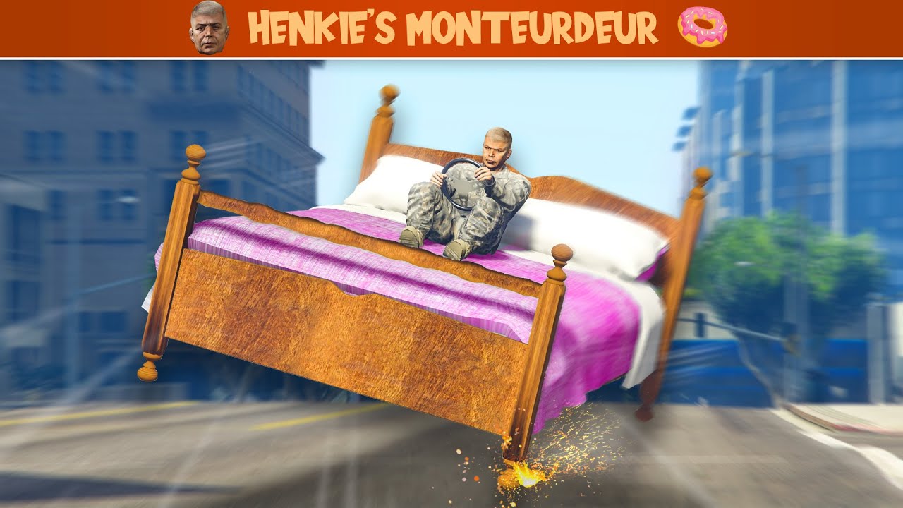 HENKIE MONTEERT RIJDEND TURBO BED!!
