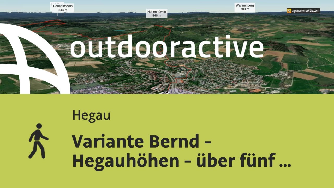 Variante Bernd - Hegauh&ouml;hen - &uuml;ber f&uuml;nf Hegauberge von Engen nach Singen