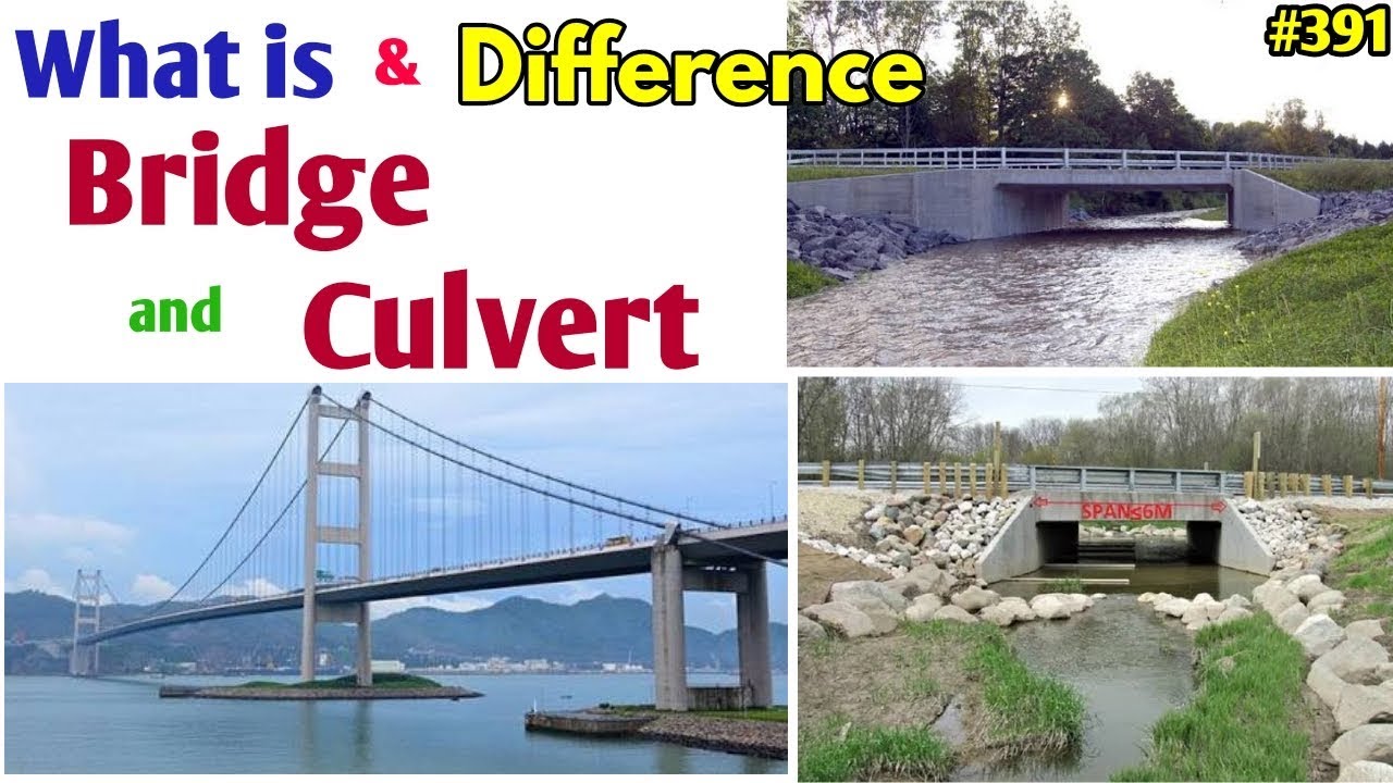 What is bridge and Culvert || Difference in between Bridge and Culvert by CE&T
