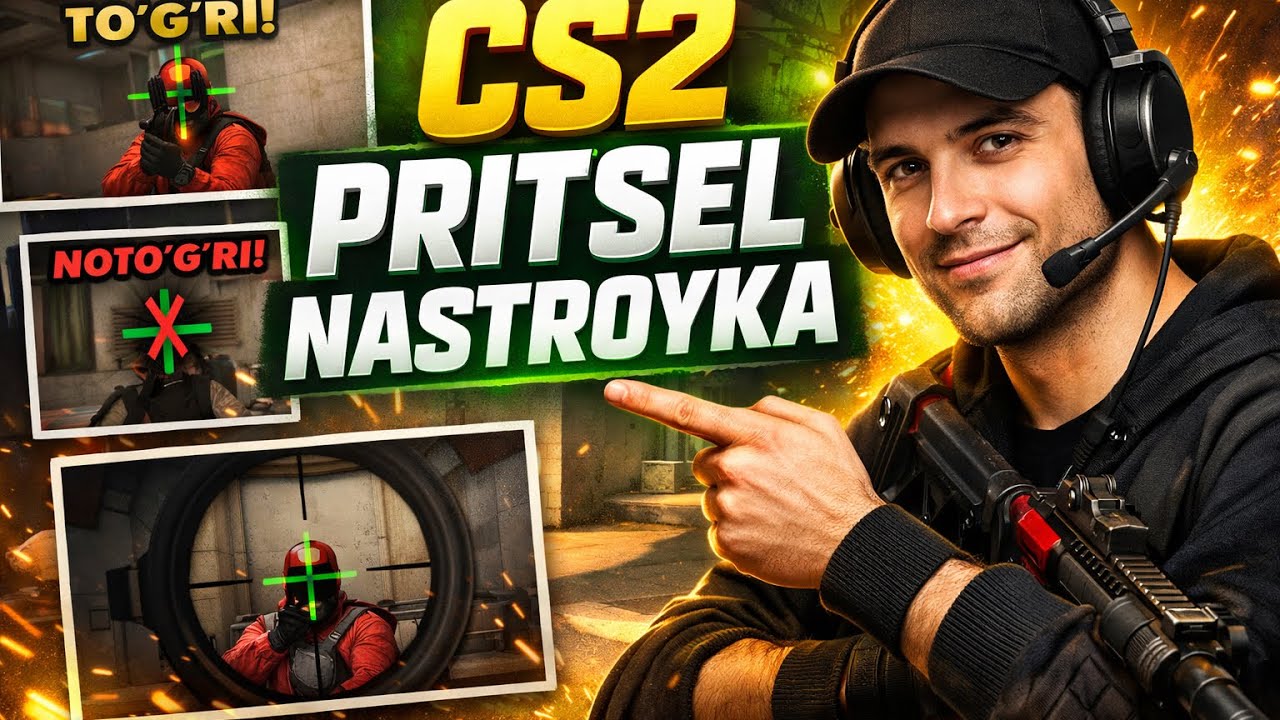 Cs2 da pritselni toʻgʻri nastroyka qilish pro kabi 