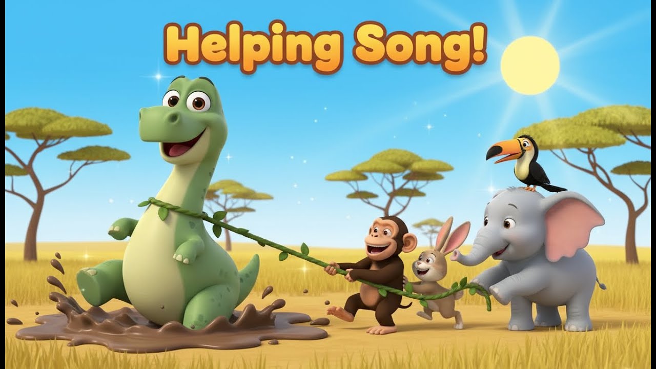 Animals Helping Song | Nursery Rhymes & Kids Songs
