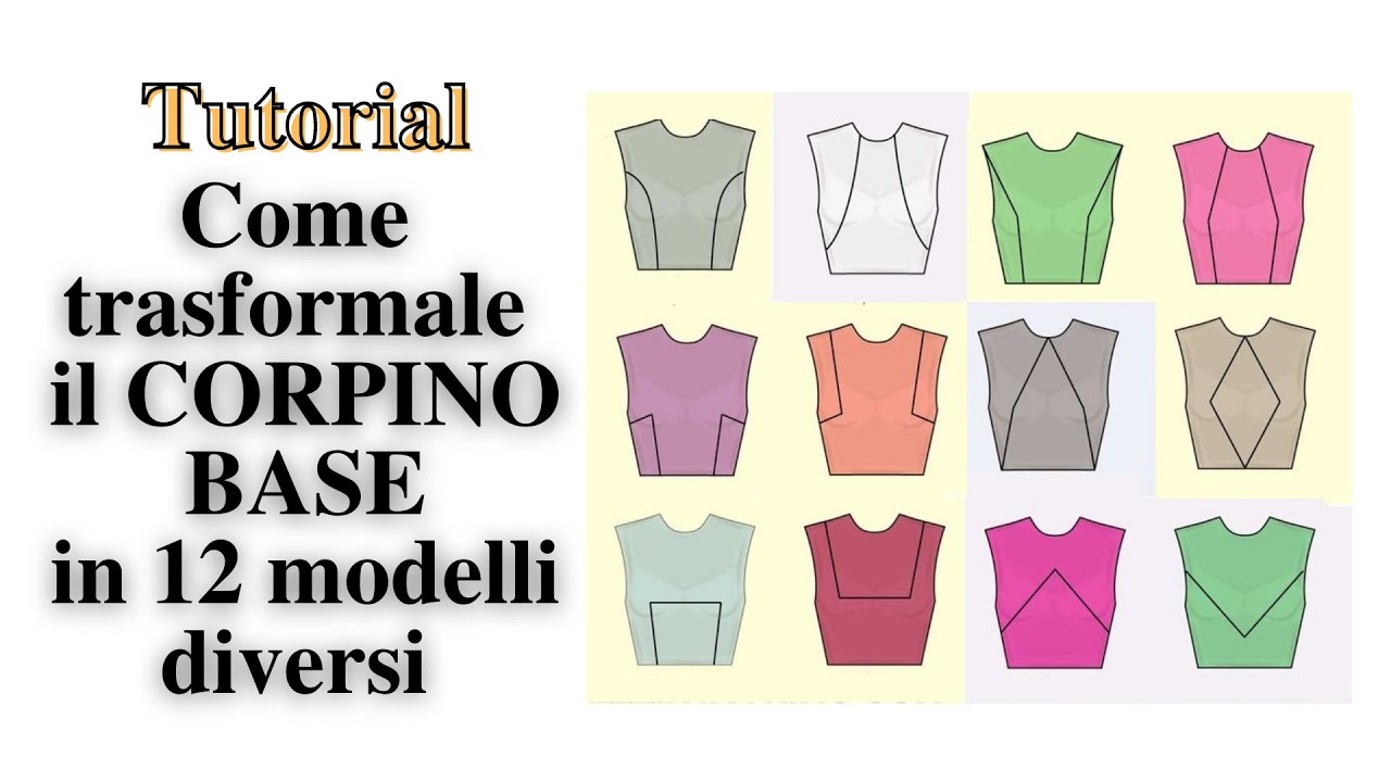 Come trasformare il Corpino Base in 12 MODELLI diversi