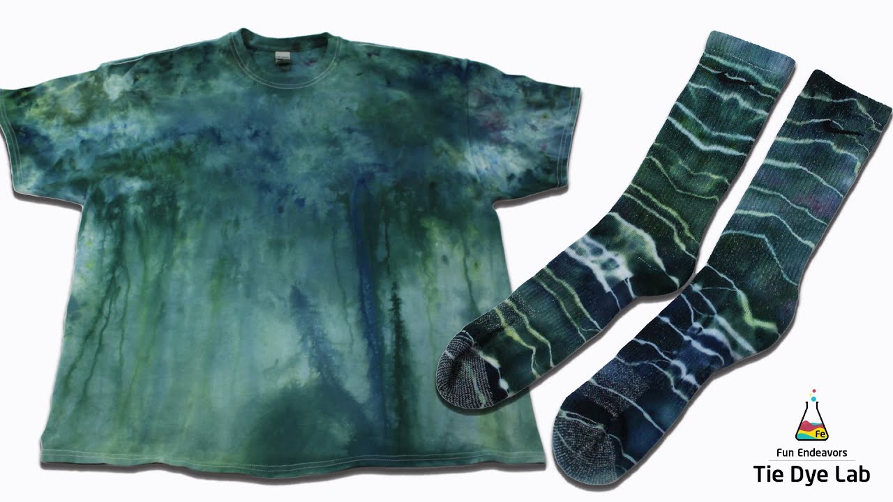 Tie Dye Designs : Top Scrunch Gravity Ice Dye and Low Water Immersion