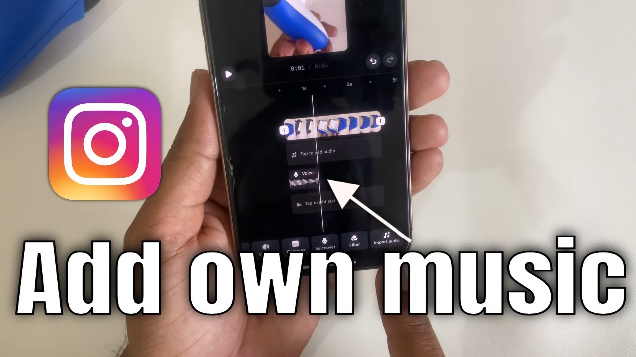 How to add own music in instagram reels?