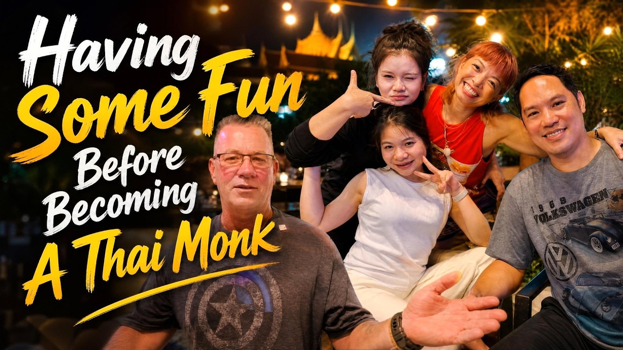 Having Some Fun Before Becoming a Thai Monk. Ubon Ratchatani