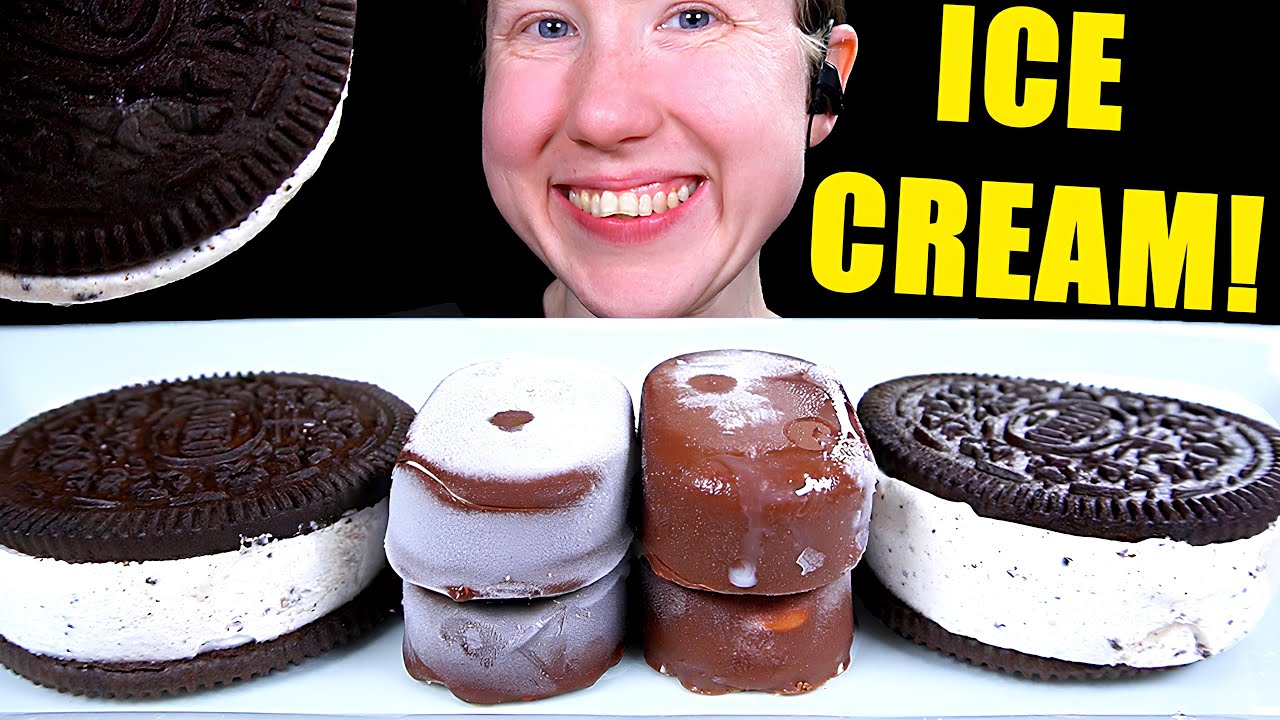ASMR CHOCOLATE ICE CREAM MUKBANG EATING SOUNDS