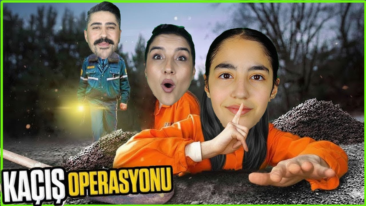 TÜNEL KAZDIK VE KAÇTIK SANDI!!! BABAM YAKALADI!
