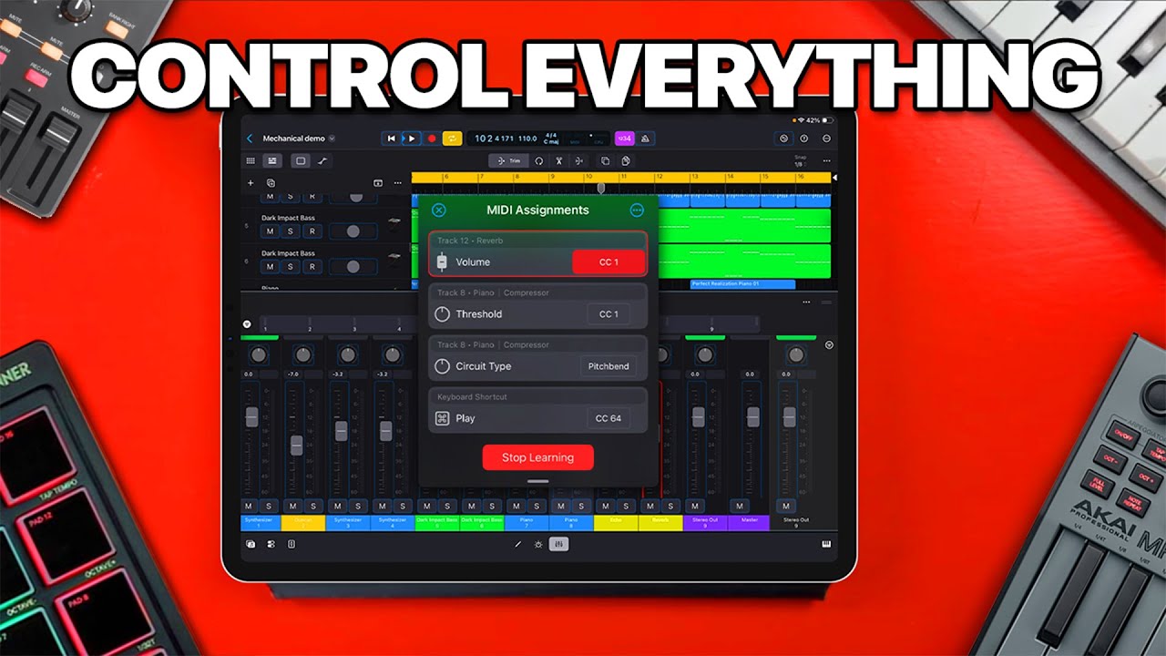 Logic Pro для iPad: простое обучение MIDI.