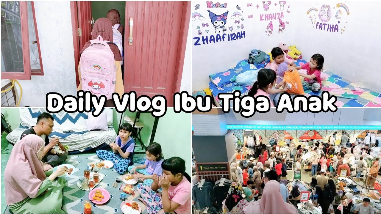 BELI BAJU LEBARAN BUAT ABI DAN ANAK. BUKA PUASA BERSAMA DI KONTRAKAN