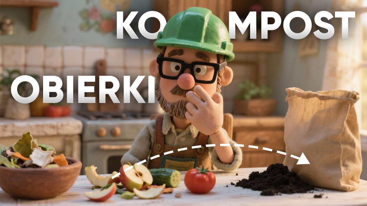 Jak zrobić kompost z kuchni? ✨ Banany, fusy i jajka… To nie śmieci… to złoto ogrodnicze!