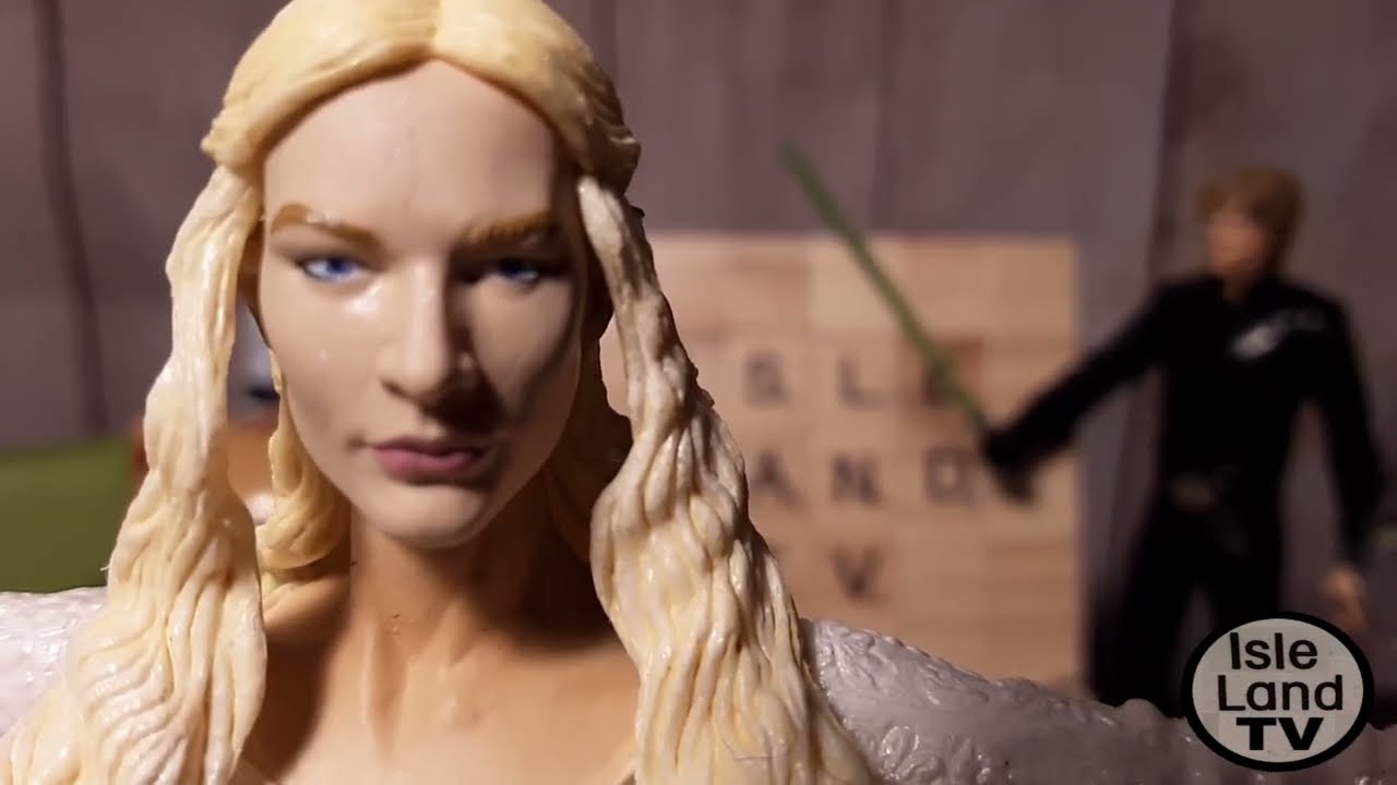 Unboxing a vintage 2003 Galadriel Toy Biz action figure Lord of the Rings The Fellowship of the Ring