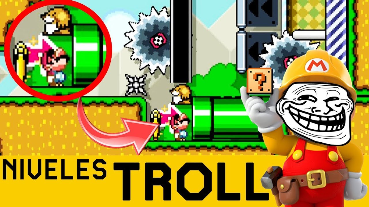 Nada es Seguro Aquí 😖😨 - NIVELES TROLL #2 | Super Mario Maker - ZetaSSJ
