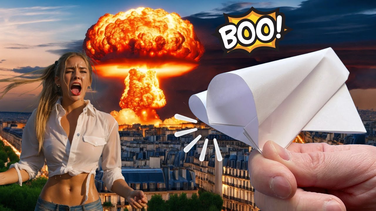 Bombe aus Papier Basteln | Wie man eine sehr laute Papierbombe faltet | Papierwaffen