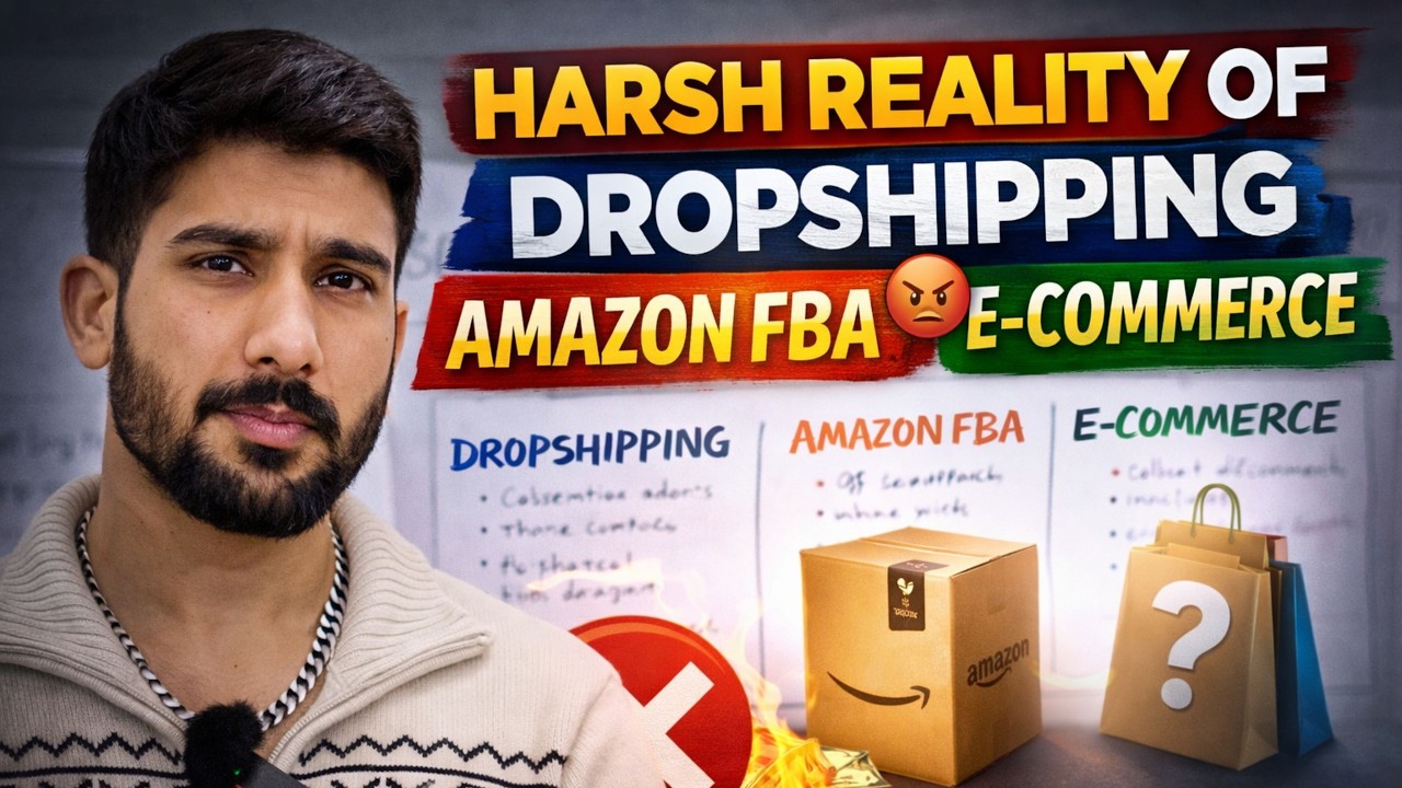 Harsh Reality of Dropshipping, Amazon FBA & E-Commerce (India 2026 Truth)