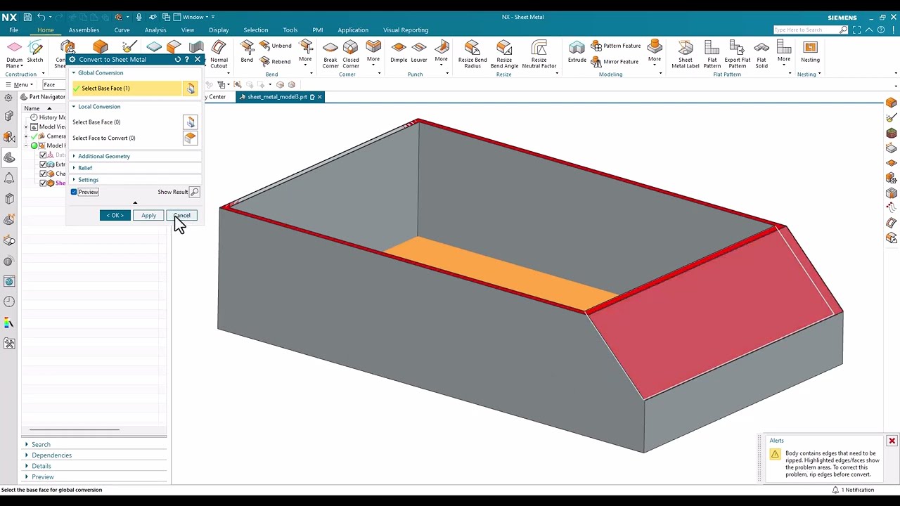 Siemens NX Sheet Metal: Convert Tools Deep Dive